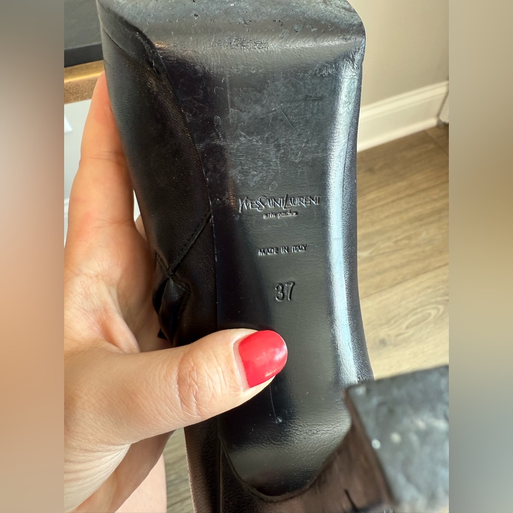 Yves Saint Laurent Tribute Platform Ankle Boots - Picture 11 of 15